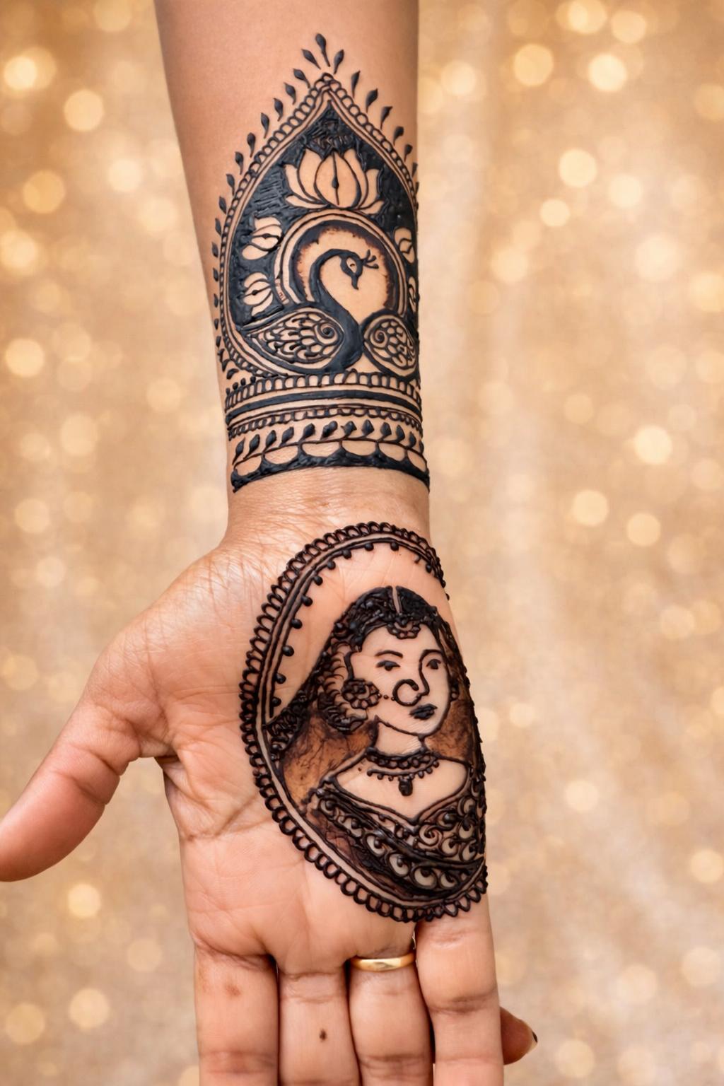 Unique custom henna art